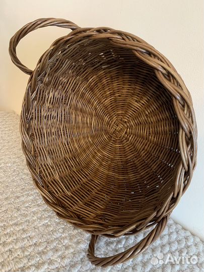 Корзина плетеная из эколозы