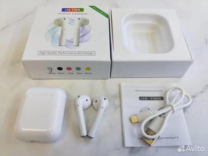 Беспроводные наушники TWS i18 bluetooth