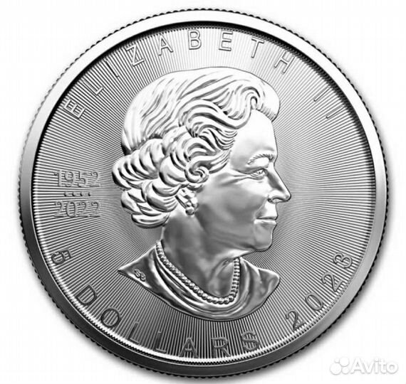 Серебряная монета Канадский кленовый лист 1 унция