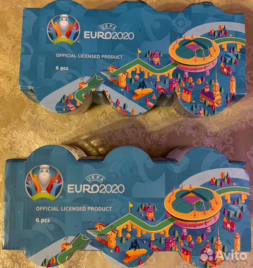 Набор стопок (6шт) Уефа Евро Uefa Euro 2020 - 2021