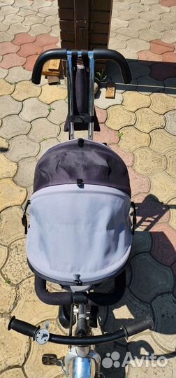 Детский велосипед с родительской ручкой