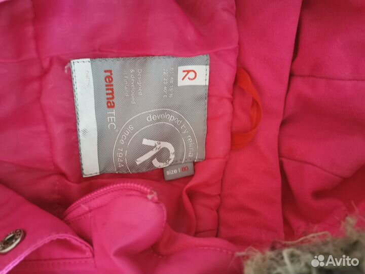 Зимний комбинезон для девочки 74 80 reima