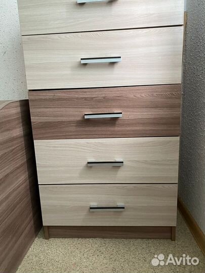 Комплект кровать и комод