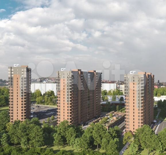 2-к. квартира, 69,3 м², 7/19 эт.