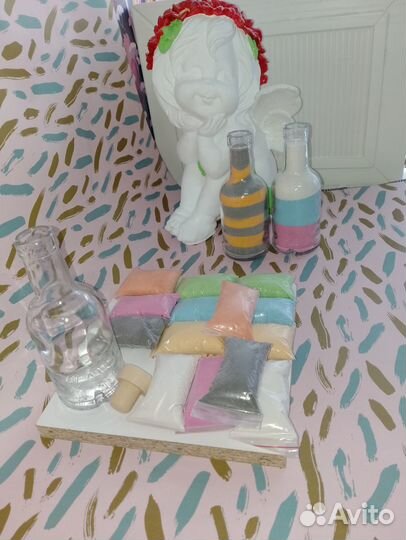 Мраморный песок для творчества/мастер-класс