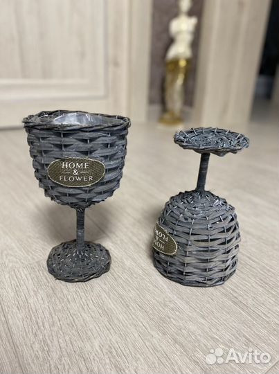 Декоративные горшки для цветов рюмки