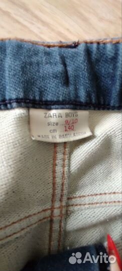 Джинсы zara boys 140р