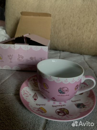 Чайный набор чашка + блюдце