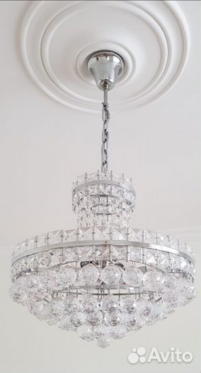 Люстра потолочная хрустальная