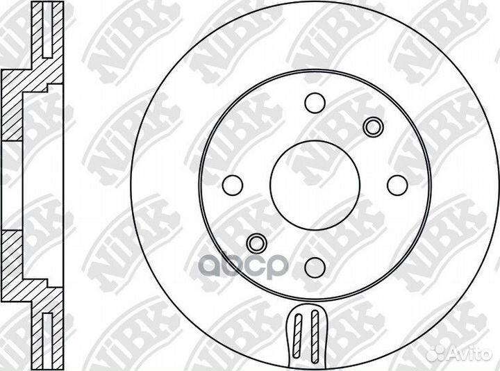 RN1956V Диск тормозной перед RN1956 NiBK