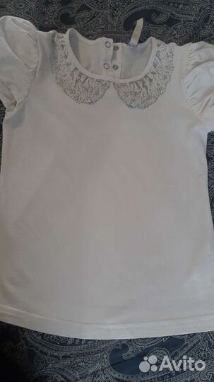 Школьная форма для девочки 122 блузка брюки