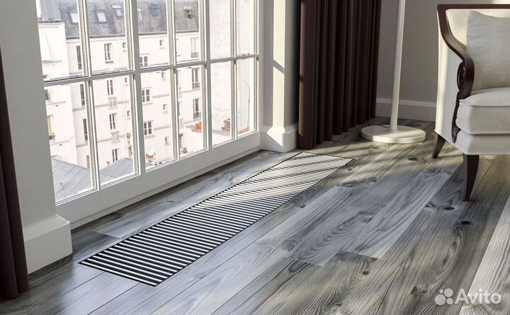 Внутрипольный конвектор отопления