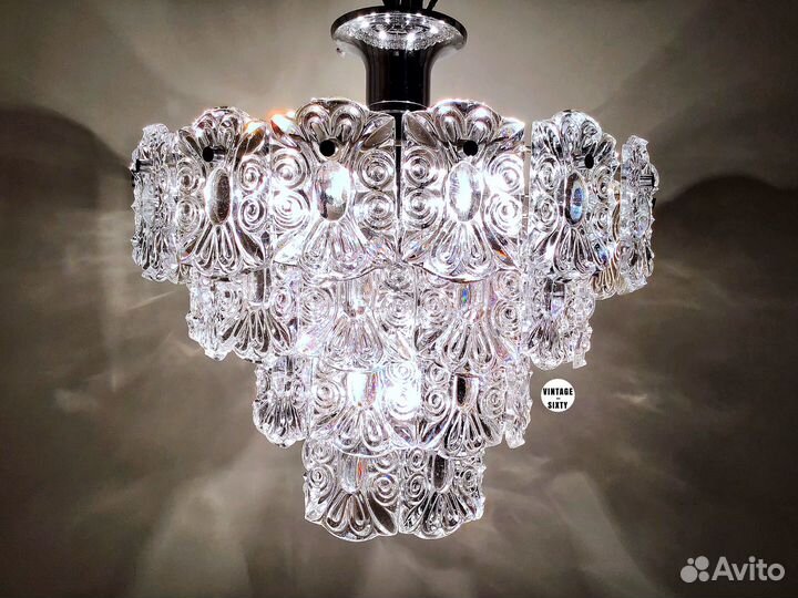 Люстра хрустальная редкая на 5 ламп СССР