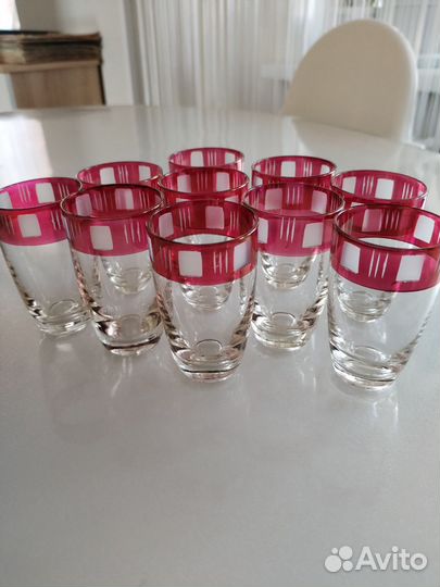 Рюмки, бокалы цветное стекло СССР