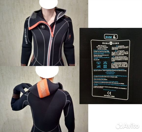 Гидрокостюм Aqualung L 6mm женский мокрый