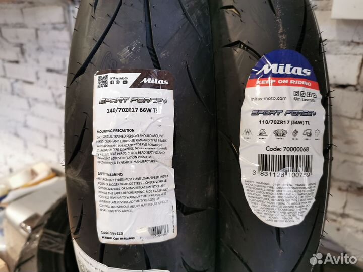 Mitas Sport Force+ 110/70-17 и 140/70-17