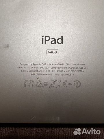 iPad 64gb модель а1337