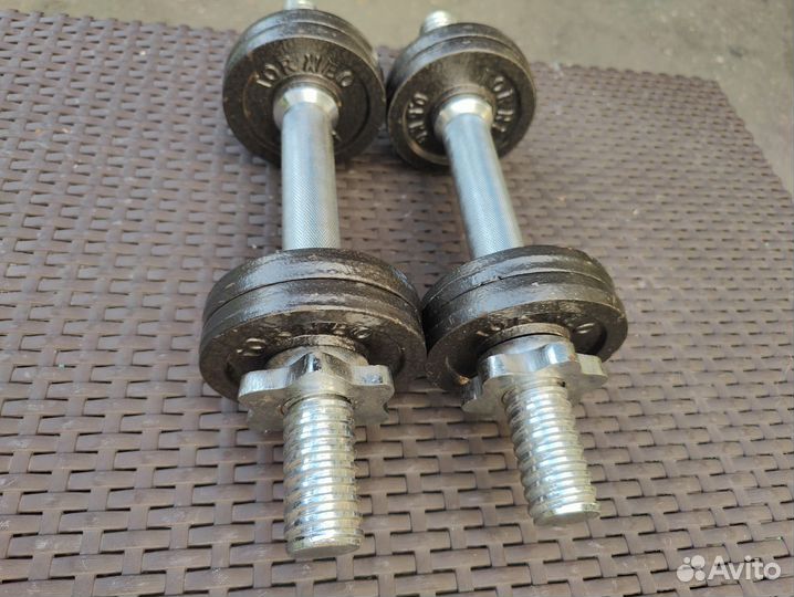 Гантели Torneo 4кг и СССР 6,5кг разборные