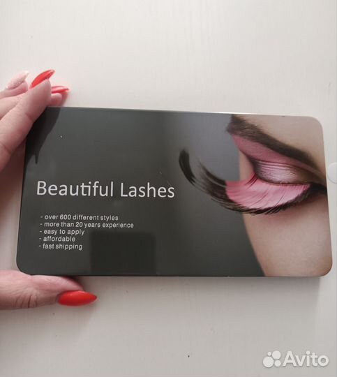 Для наращивания ресниц. Повязка + 4 палетки