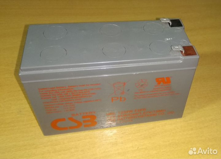 Аккумулятор CSB HRL 1234W 12В, 9 Ач