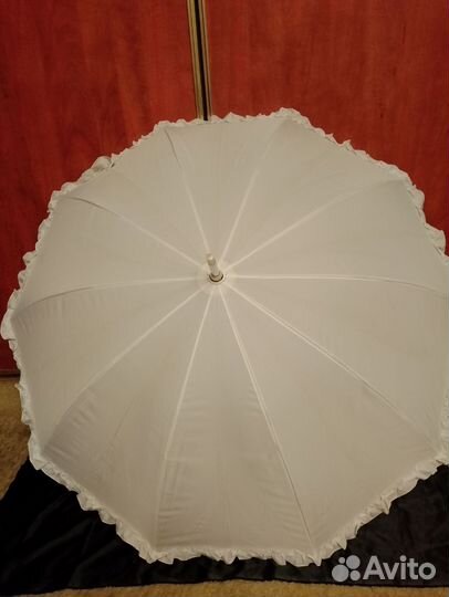Зонт трость белый