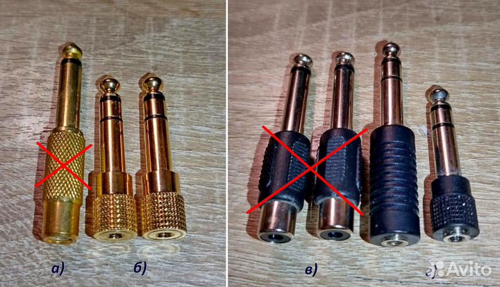 Переходники Jack / miniJack / RCA / XLR3