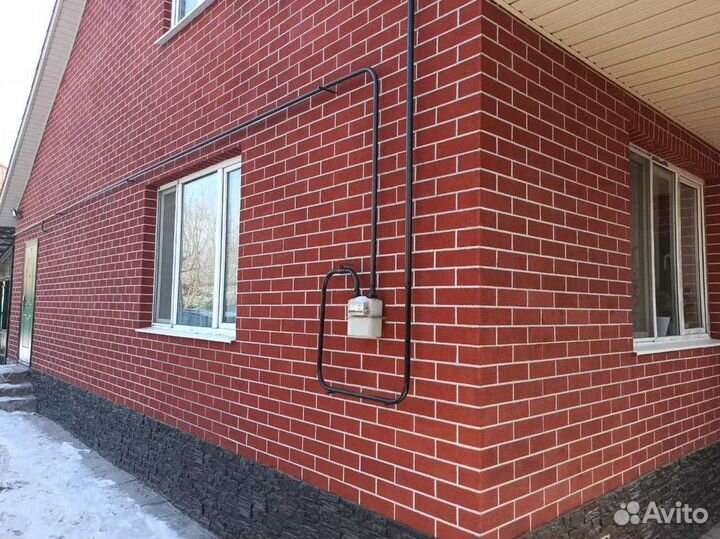 Кирпич облицовочный на сетке