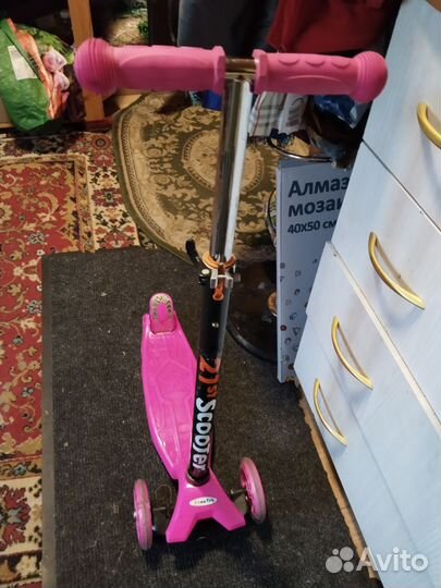 Самокат детский трехколесный бу