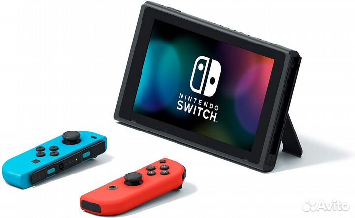 Nintendo Switch Обновленная (PCT) неоновый красный