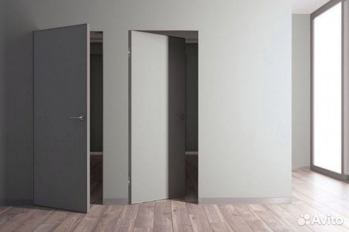 Скрытая дверь под покраску и отделку