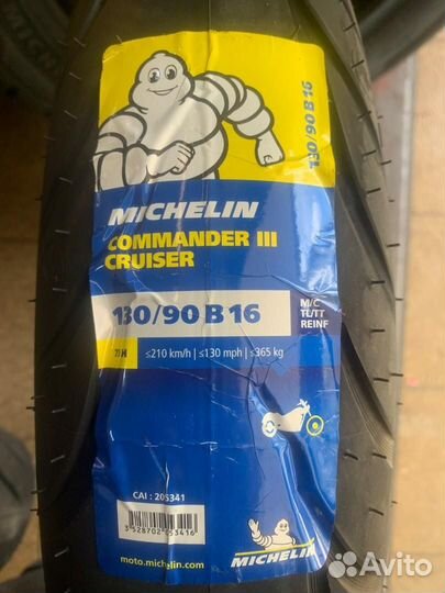 Мотошина 130 90 16 Michelin Commander III Cruiser
