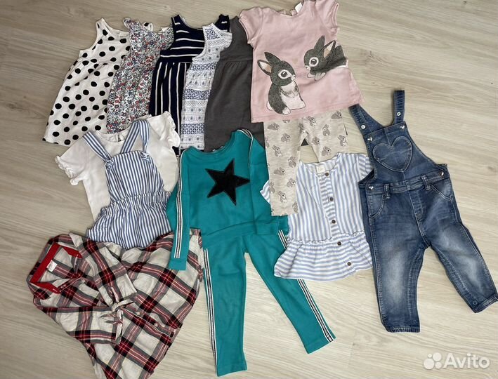 Одежда для девочки 80 86 H&M hm