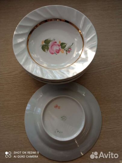 Тарелки СССР красивая посуда