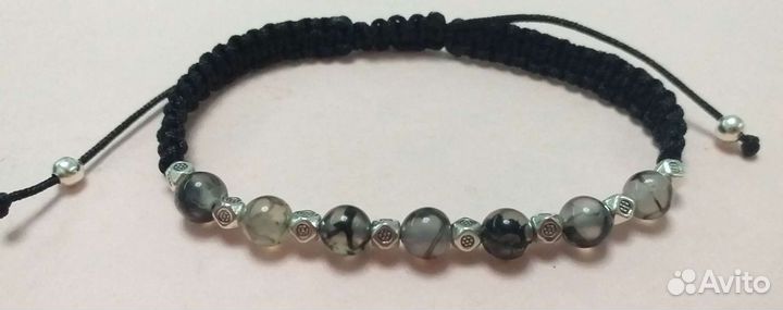 Браслет с нат камнями
