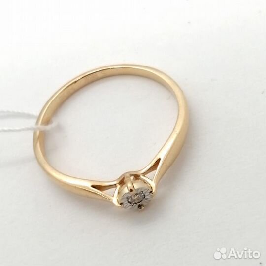 Кольцо / размер 16,5 / 1,44г / Золото585 / бриллианты