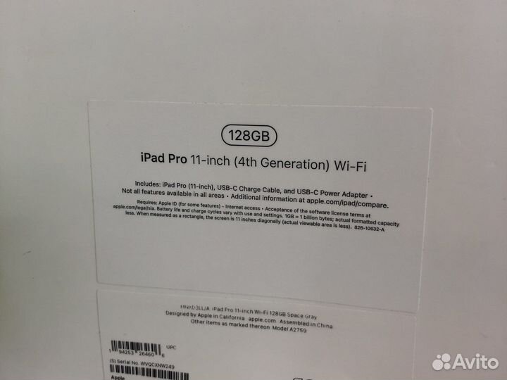 Новый Apple iPad Pro 11-inch Wi-Fi 128GB