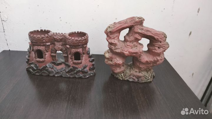 2 грота для аквариума