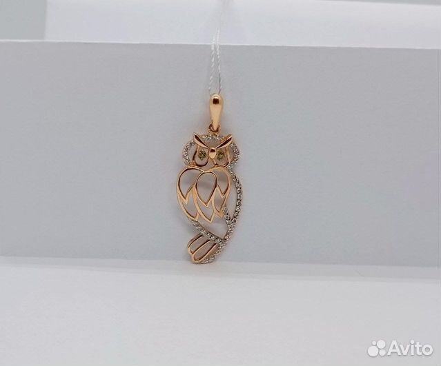 Подвеска с синтетическим камнем Золото