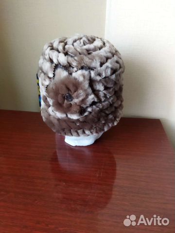 Шапка женская натуральный мех мутон