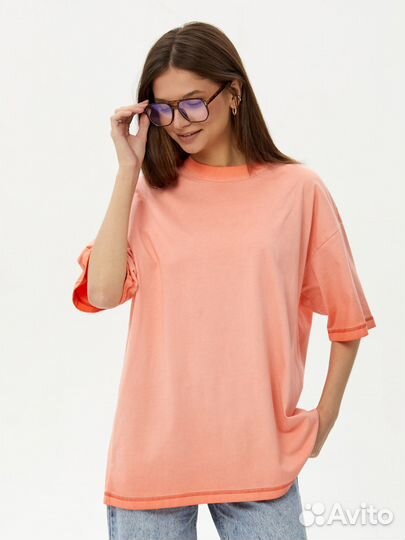 Футболка оранжевая женская