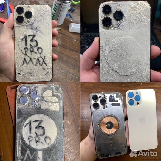 Замена стекла крышки iPhone 14 Pro 13 12 11 10 8