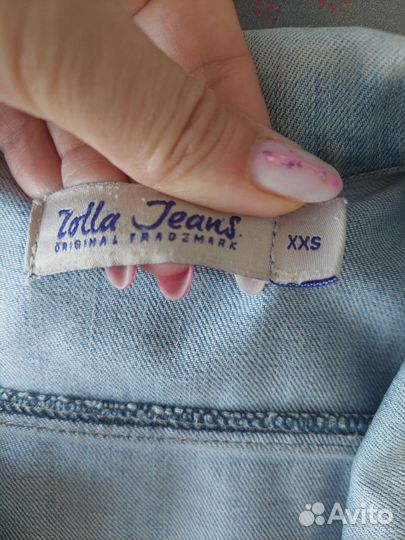 Джинсовая куртка р.40 много одежды на рост 128-152