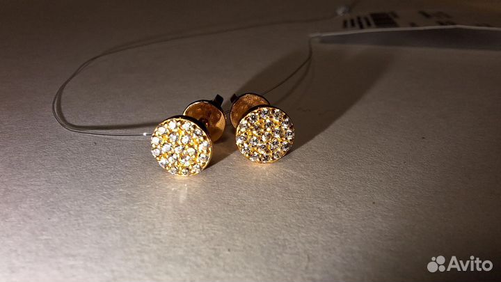 Серьги гвоздики серебро