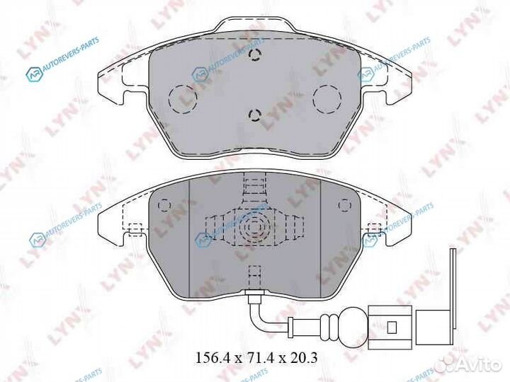 BD-1203 Колодки тормозные дисковые перед