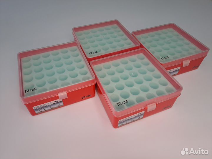 4 шт Боксы (кейсы) для патронов 12 калибра