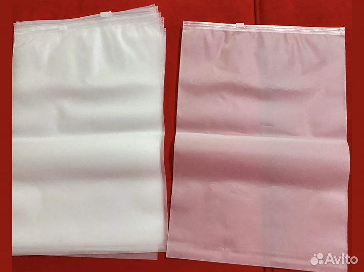 Пакеты зип лок с бегунком матовые 140 - 180 мкм