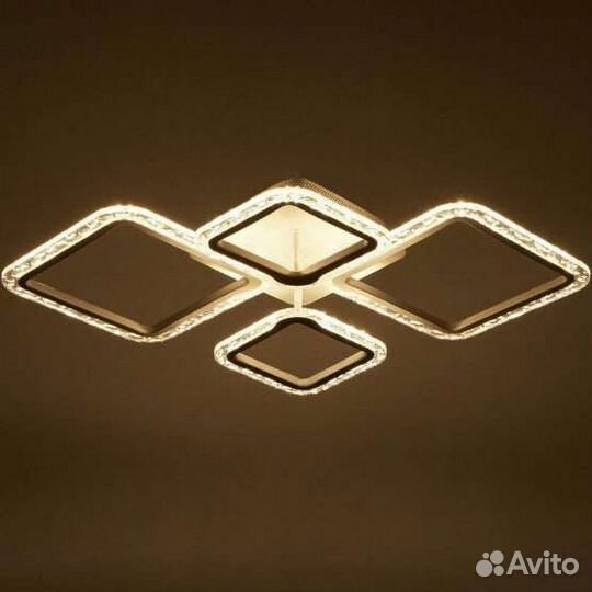 Люстра с пду 10020/4WT LED