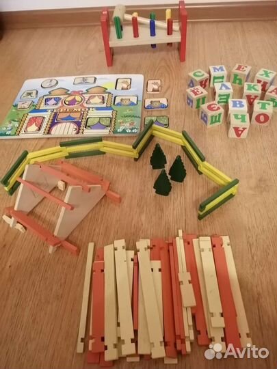 Деревянные детские игрушки б/у