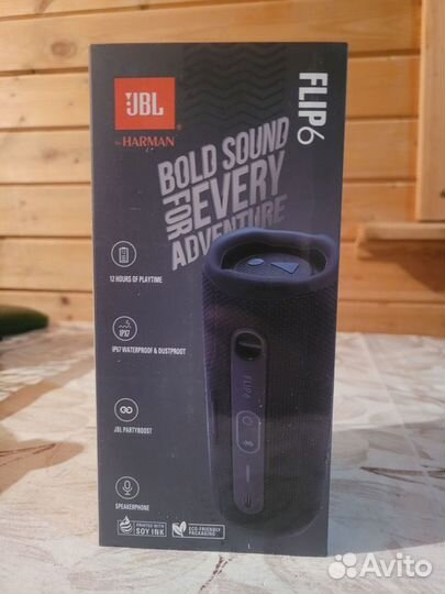 Колонка jbl flip 6 чёрный