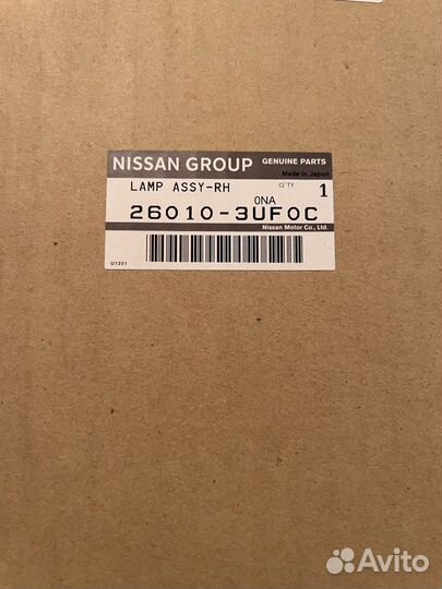 Фара на Nissan Х-Trail т31 (оригинал №260103UF0C)